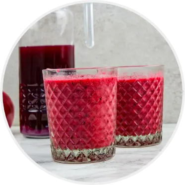 Smoothie αποτοξίνωσης με φρέσκο ρόδι